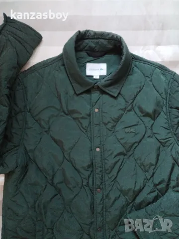 lacoste lightweight hoodie collapsible snap quilted jacket - страхотно мъжко яке 54/L, снимка 6 - Якета - 48383863