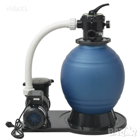vidaXL Пясъчна филтърна помпа, 1000 W, 16800 л/ч, XL