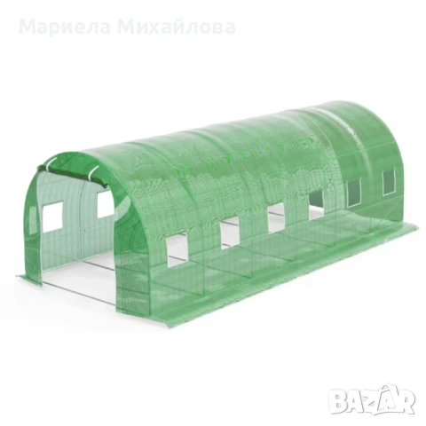 Сглобяема оранжерия - парник с 2 врати и UV защита. Размер:6x3x2 метра.