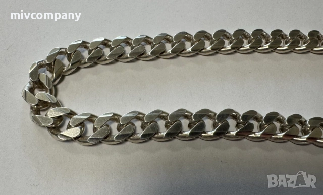 Сребърен синджир 83.4гр.56см., снимка 2 - Колиета, медальони, синджири - 53354754