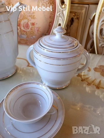 Френски сервиз за кафе LIMOGES , снимка 7 - Сервизи - 53217169