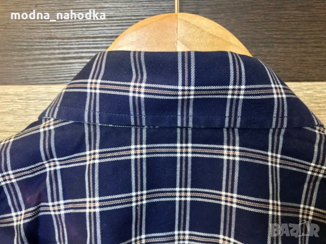 Мъжка карирана риза BANANA REPUBLIC, размер M, снимка 4 - Ризи - 34947237