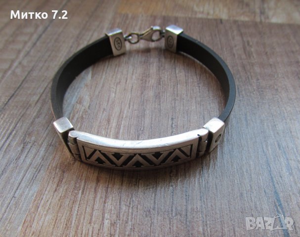 сребърна гривна - 26, снимка 8 - Гривни - 32107490