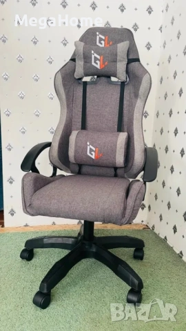 НОВ Стилен Геймърски стол GAMELAB NOMAD Breeze, тъмносив, снимка 13 - Столове - 53096483