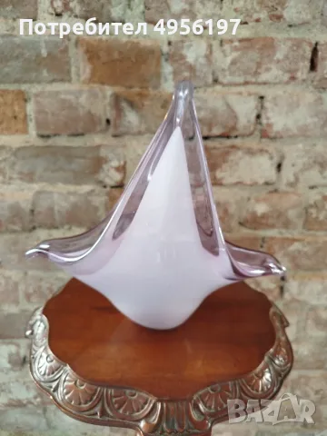 Murano стъкло купа, снимка 3 - Антикварни и старинни предмети - 56200365