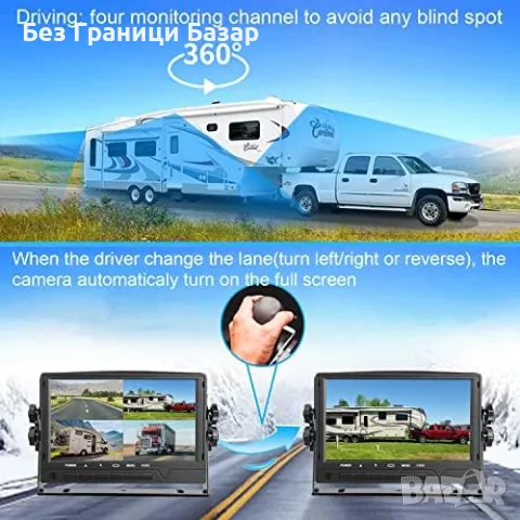 Нов Професионален 4-Канален DVR Система за Камиони, Бусове и Ремаркета, снимка 4 - Друга електроника - 49392901