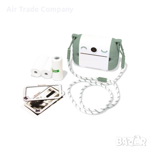 Фотоапарат за моментни снимки Kidywolf, 20 Mpx, зелен, снимка 5 - Фотоапарати - 52826939