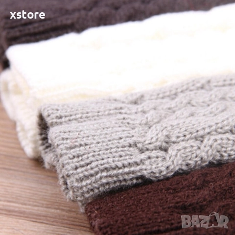 Дамски плетени вълнени ръкавици без пръсти, снимка 11 - Ръкавици - 52796217