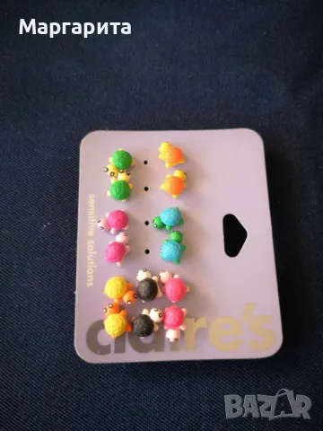 обеци костенурки , снимка 3 - Обеци - 49909410