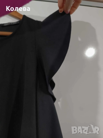 Черна елегантна рокля, снимка 5 - Рокли - 52126408