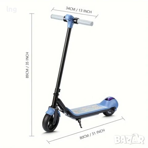 Продавам нова детска електрическа тротинетка - с LED осветление, снимка 2 - Велосипеди - 51643468