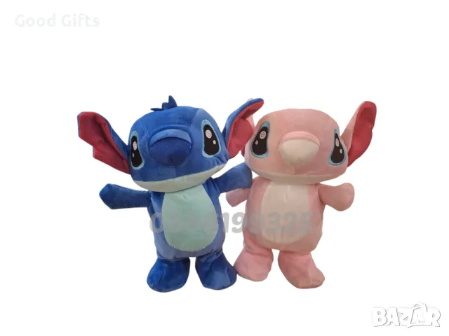 Ходещ и Музикален Плюшен Стич, Интерактивна плюшена играчка Стич , снимка 4 - Плюшени играчки - 49453698