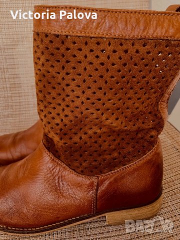 Португалски летни ботуши BUFFALO LONDON,естествена кожа, снимка 7 - Дамски ботуши - 34202219