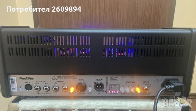 Hughes and Kettner Tubemeister 36 лампов усилвател за китара с лека неизправност, снимка 6 - Други - 55836106