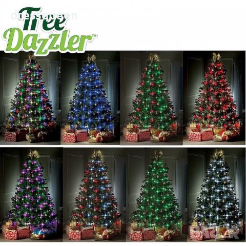 2119 Коледни лампички за елха светещи в 16 цвята