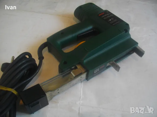 BOSCH PTK 23E Made in Germany ORIGINAL КОМБИНИРАН ЕЛЕКТРИЧЕСКИ ТАКЕР СКОБИ 12-23мм ПИРОНИ 23мм, снимка 18 - Други инструменти - 49328886