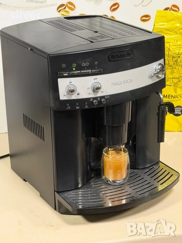 Кафемашина кафе автомат delonghi magnifica с гаранция, снимка 6 - Кафемашини - 52393623