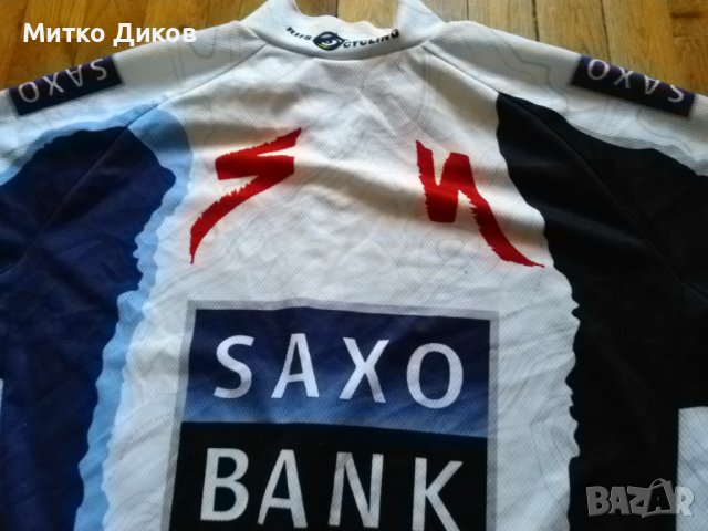 Колездачна тениска на Крафт маркова на тима Саксо банк размер Л, снимка 8 - Велосипеди - 42614817