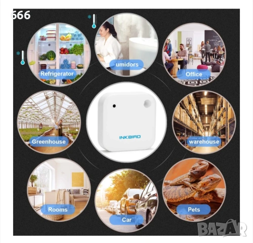 Bluetooth сензор за температура и влажност, снимка 4 - Друга електроника - 53250571