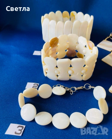 БИЖУТА - седефени, колиета, 3 снимки, цени в текста