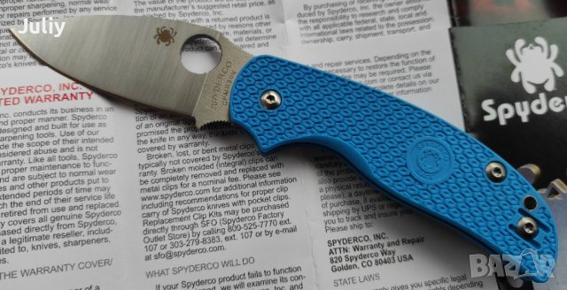 Сгъваем нож Spyderco C123 Sage 5, снимка 12 - Ножове - 39965584
