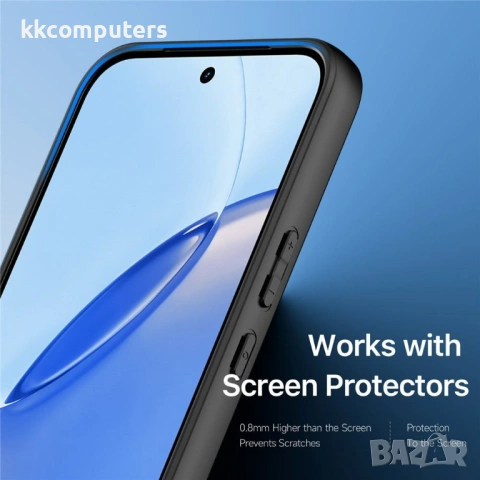 DUX DUCIS Aimo Прозрачен Калъф за Realme 16 Pro 5G - PC+TPU, 0.8mm защита, 1.2m SGS, REACH, Черен, снимка 8 - Калъфи, кейсове - 54148688