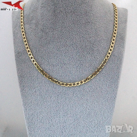 Синджир с 14К златно покритие 254580, снимка 4 - Колиета, медальони, синджири - 53268351