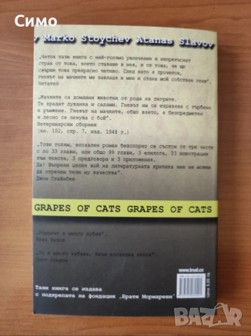 Гневът на мачките - Марко Стойчев, Атанас Славов, снимка 3 - Художествена литература - 53166715