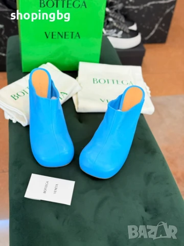 Луксозни дамски обувки на ток BOTTEGA VENETA Baby Blue, снимка 4 - Дамски обувки на ток - 51355816