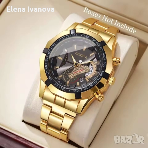 Стилен мъжки часовник в луксозна кутия