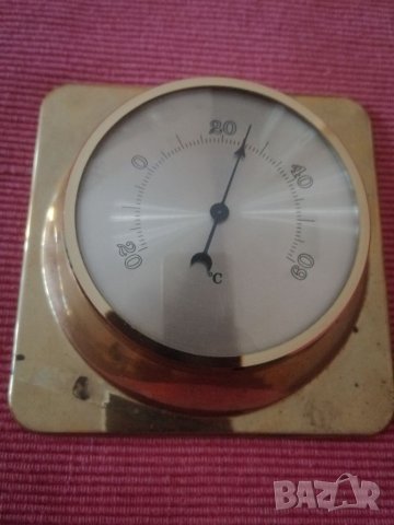 Стар месингов термометър. , снимка 8 - Антикварни и старинни предмети - 33962385