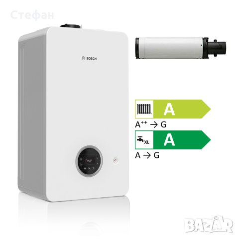 Газов котел BOSCH 2300iW+комин-5 год.Гаранция
