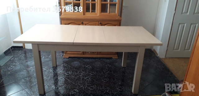 Разтегателна трапезна маса, снимка 5 - Маси - 53945629
