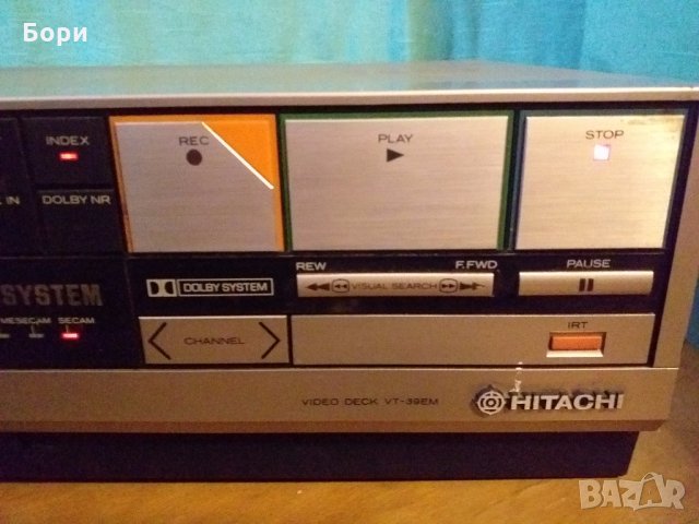 HITACHI VT 37 EM  VHS Записващо видео, снимка 4 - Плейъри, домашно кино, прожектори - 31724036