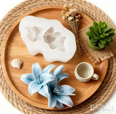 Молд цвете лилия, снимка 5 - Форми - 54110406
