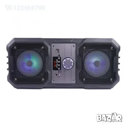 2х4" ДВОЙНА Караоке активна тонколона KTS 1048, снимка 3 - Bluetooth тонколони - 50729652