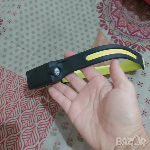 Челник Сензорен Лед LX200 350LM COB LED, снимка 2 - Спортна екипировка - 42841281