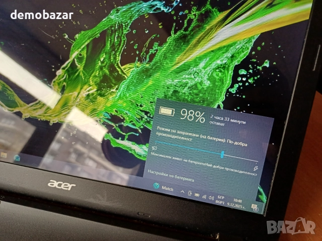 15.6' Acer 4-ядре/4GB-Ram/500GB HDD с добра батерия, снимка 6 - Лаптопи за дома - 52706765