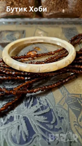 Винтидж гривна от естествен седеф , снимка 2 - Антикварни и старинни предмети - 48285865
