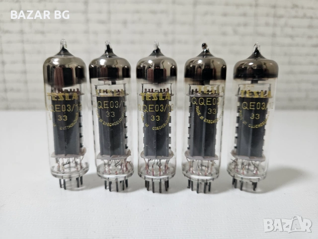 ★ █▬█ █ ▀█▀ ★TESLA QQE03/12 - 5 бр., чисто нови, подбрани.