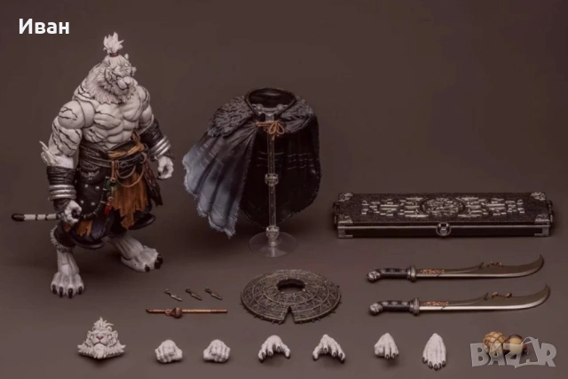 Ексклузивна екшън фигурка FuRay Planet Blade Master Weng (версия на White Tiger) в мащаб 1/12, снимка 10 - Фигурки - 53377814