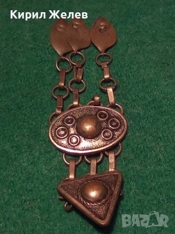 СТАРА МЕДНА ПОСРЕБРЕНА ЗАБОДКА БРОШКА НАКИТ СТАРО ГРАДСКО ВЪЗРОЖДЕНСКО БИЖУ 10960, снимка 12 - Антикварни и старинни предмети - 30285761