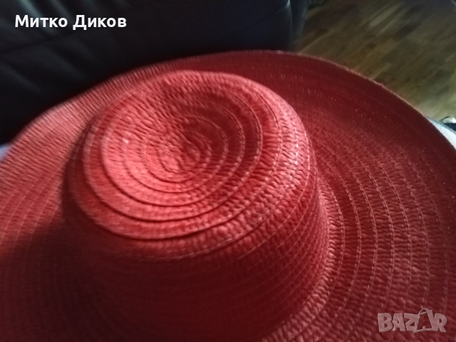 Calliope лятна женска маркова шапка тип панама размер №57, снимка 4 - Шапки - 44808596