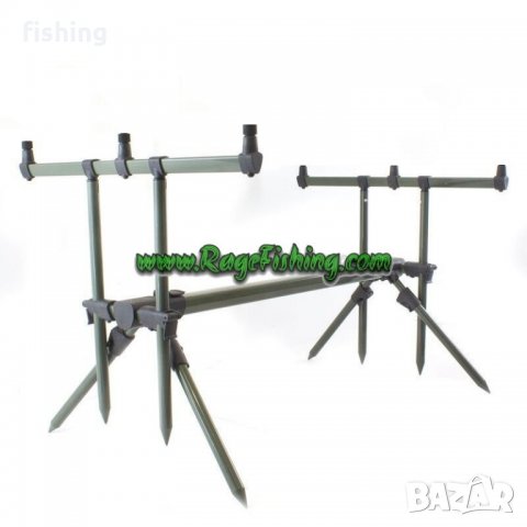 Промо Шаранджийска стойка за 3 или 4 въдици Rod Pod FL, снимка 3 - Такъми - 25133438