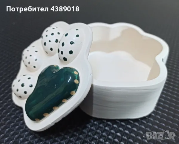 Ръчна изработка - Кутийка за бижута - лапичка, снимка 3 - Други - 49540857