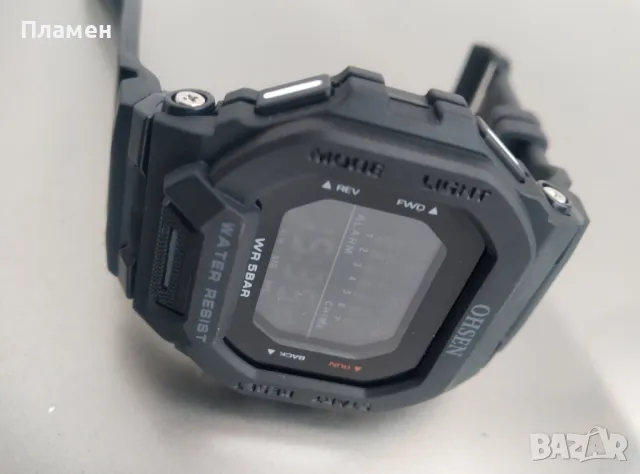 OHSEN Мъжки ръчен спортен цифров часовник водоустойчив дата, месец , снимка 2 - Мъжки - 48258442