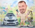 Рисувам ръчно КАРИКАТУРИ,ШАРЖ с пастели и моливи, снимка 2