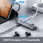 USB C хъб, многопортов адаптер 9 в 1  хъб със 100W мощност, снимка 5