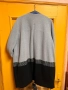 Ръчно шит дамски шлифер / палто в сиво и черно, снимка 2