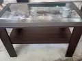 Холна маса с принт стъкло върху плота, снимка 5